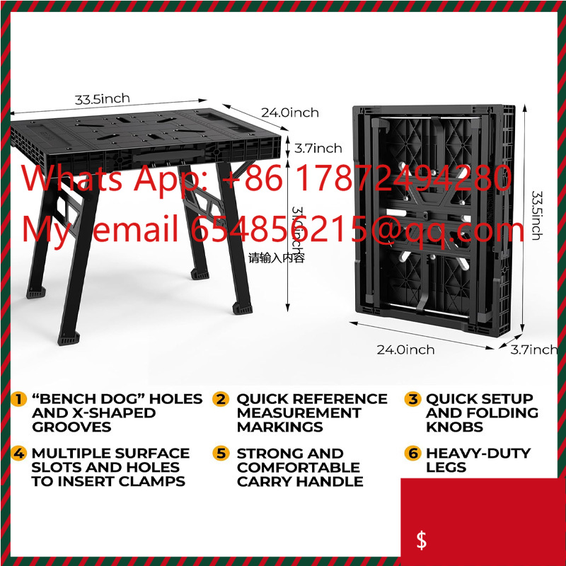 Workbench Portable Fold - Établi pliant portatif de cheval de