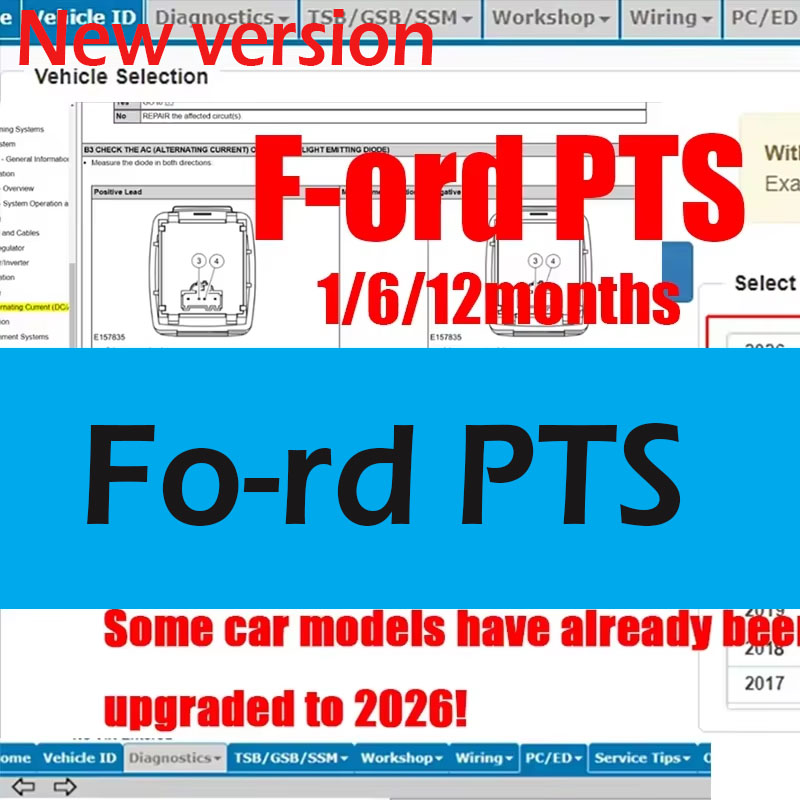 Workshop Tools Online - Logiciel de réparation automobile F-ord PTS