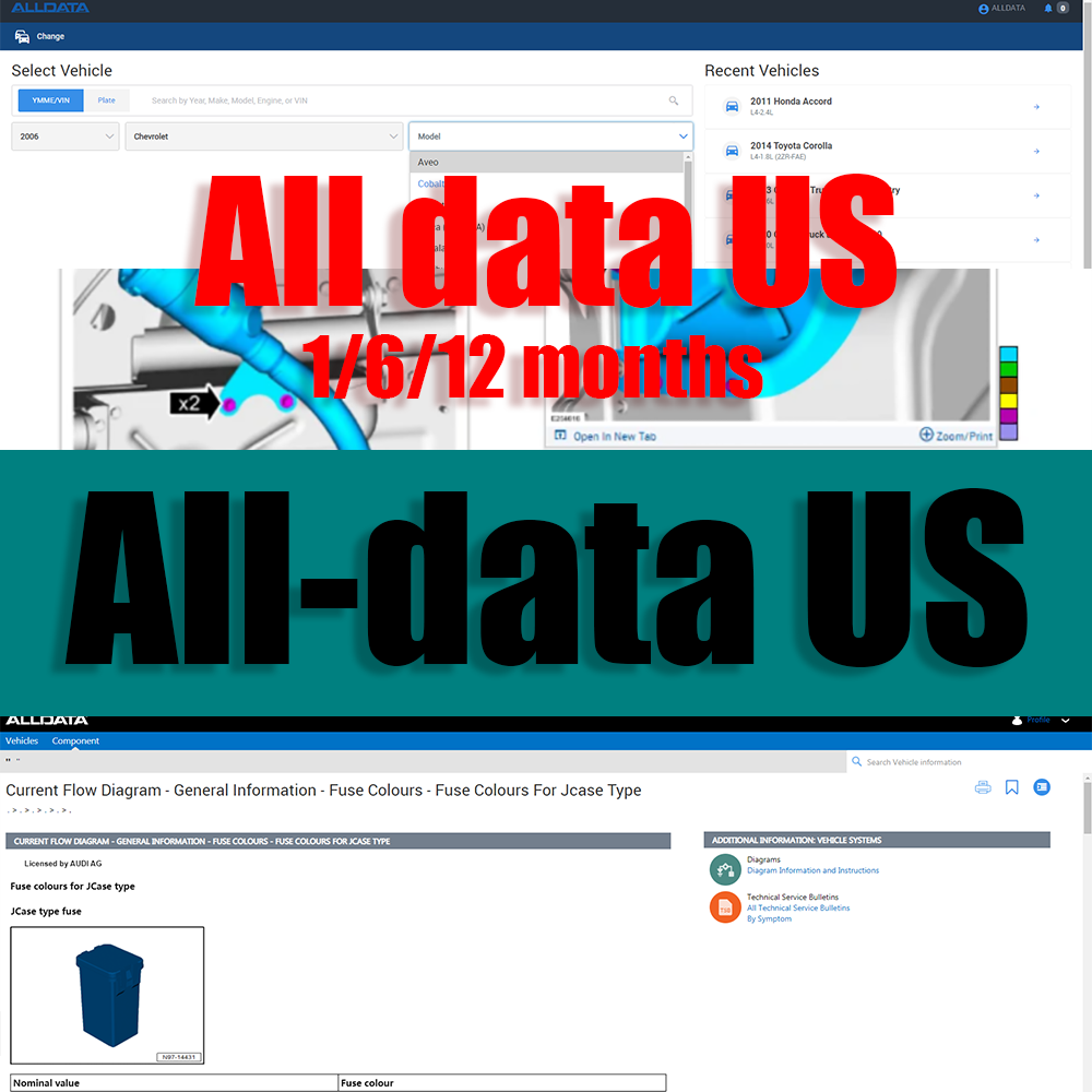 Workshop Tools Online - Logiciel de réparation automobile Alldata US