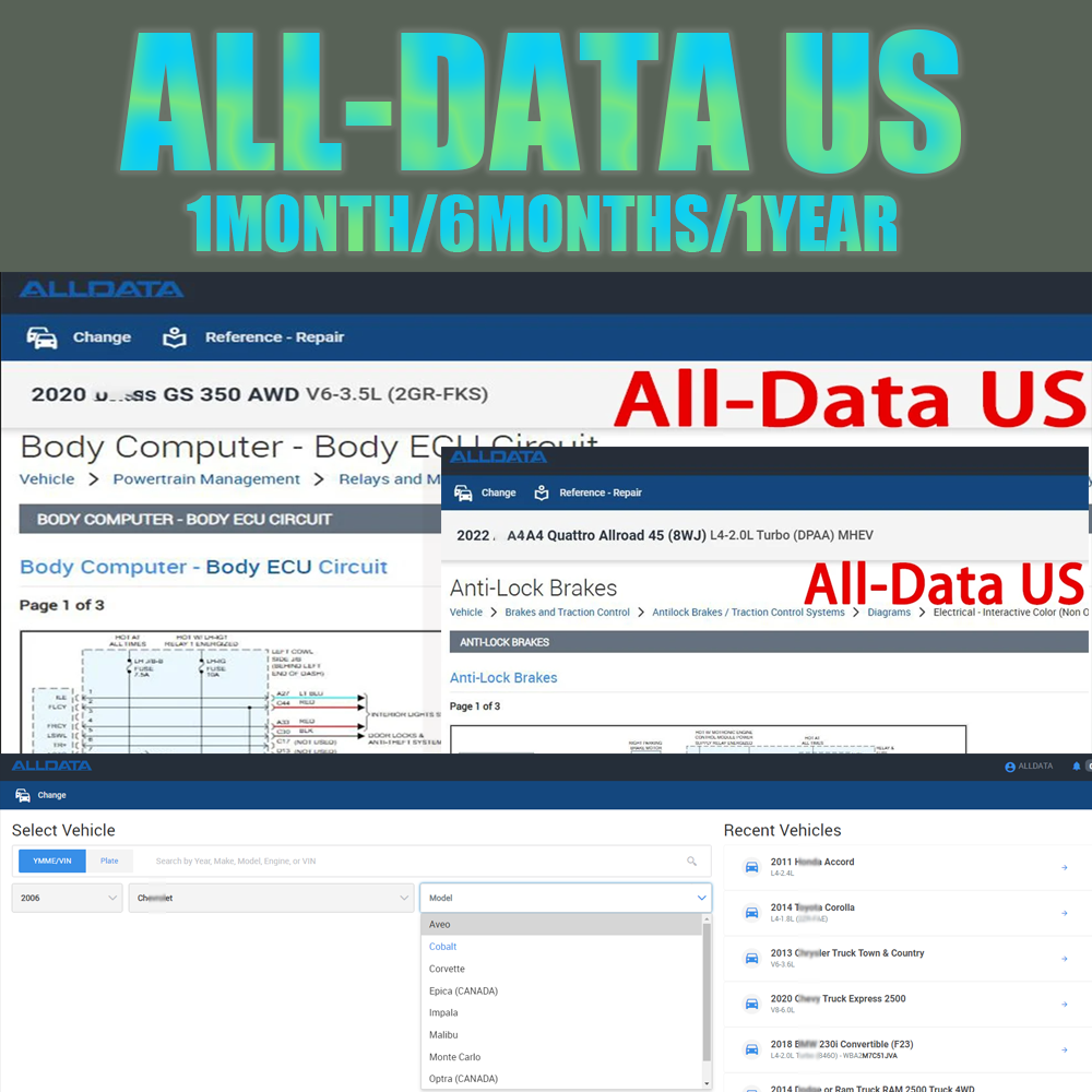 Workshop Tools Online - NOUVEAU Logiciel de réparation automobile Alldata