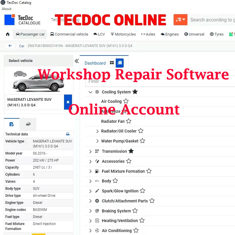 Workshop Tools Online - Compte en ligne 2026 pour logiciel