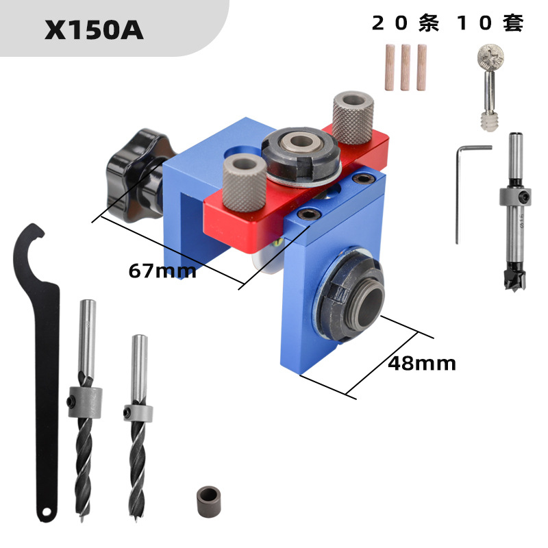 Dowel Jig Kit - TEBAK W-136 Kit de gabarit de