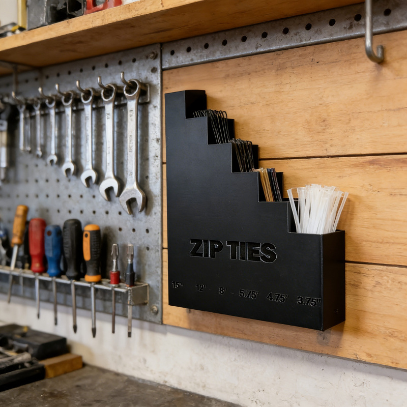 Workshop Tools Used - 1 support mural robuste pour serre-câbles,