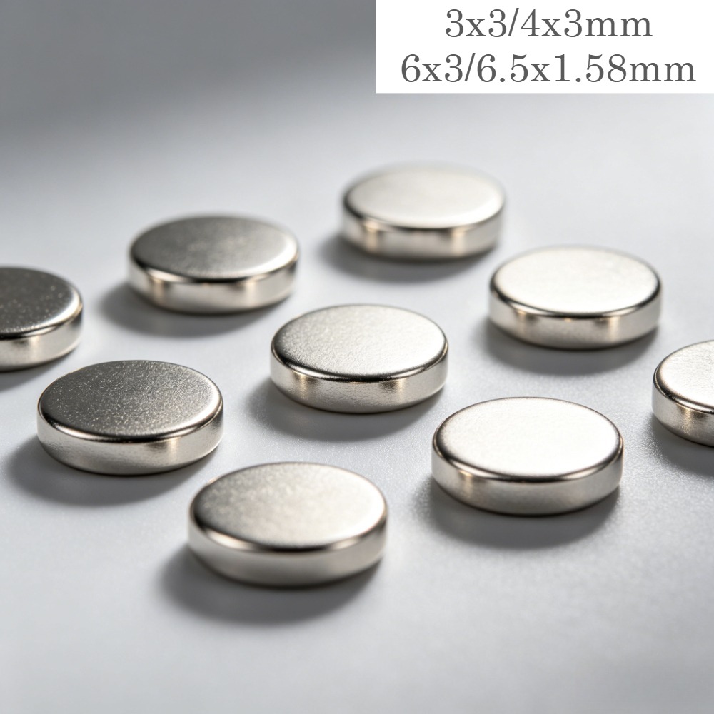Workshop Tools Photos - Mini disques magnétiques ronds 3x3 4x3