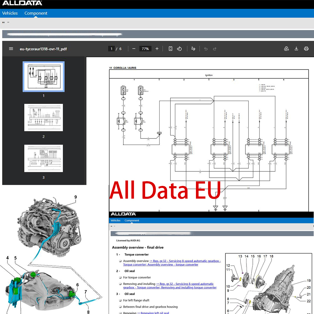 Logiciel en ligne Alldata 2026 - Workshop Tools Online avis et prix