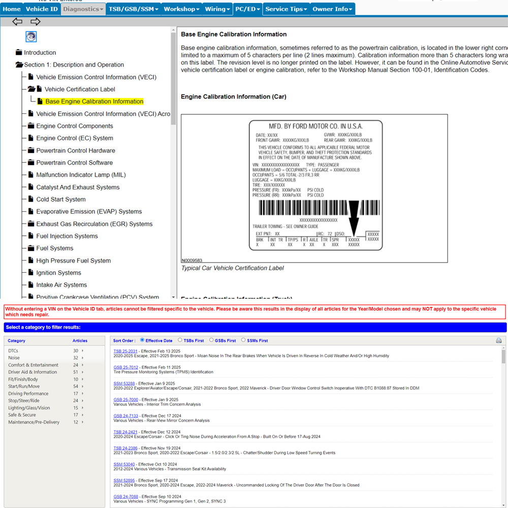 Logiciel en ligne Ford PTS 202 - Workshop Tools Online avis et prix