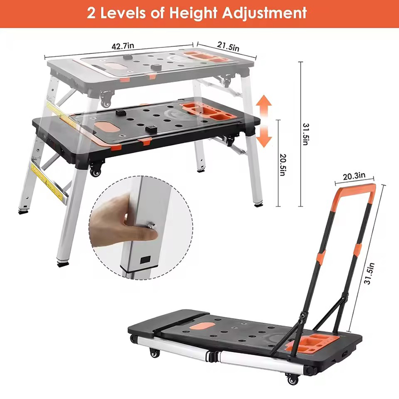 Chariot utilitaire pliable mul - Workbench Portable Fold avis et prix