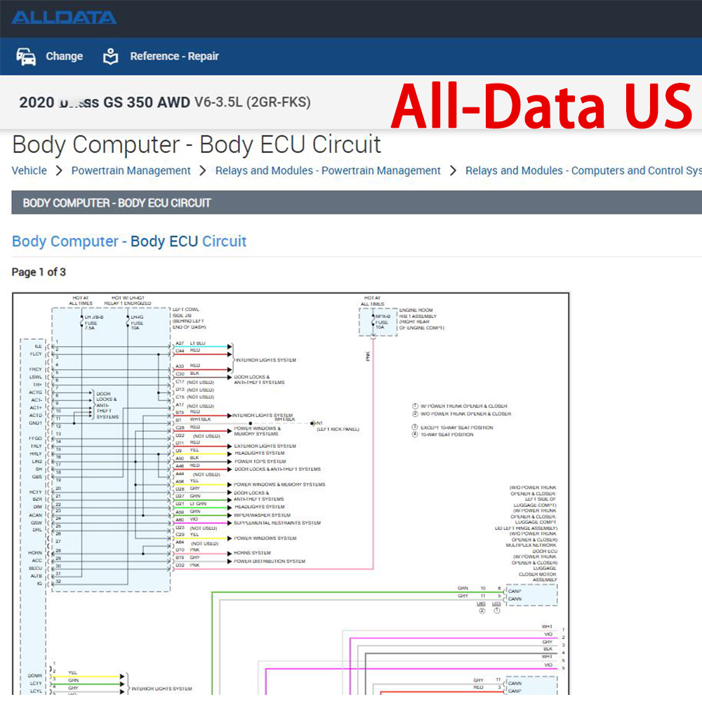 Logiciel de réparation Alldata - Workshop Tools Online avis et prix