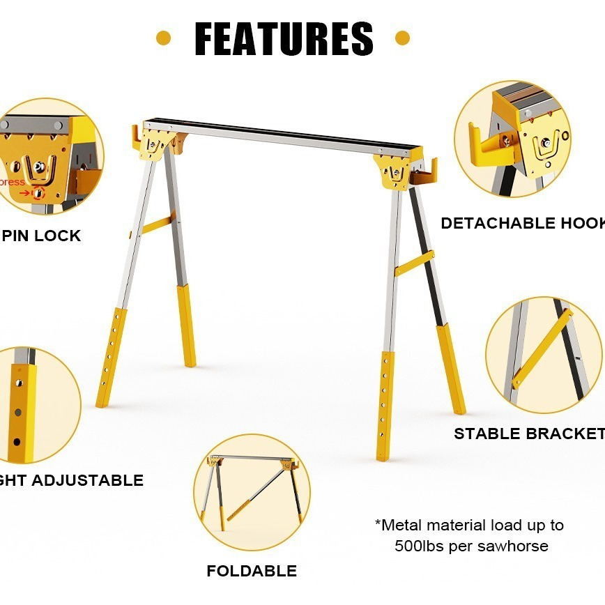 Cheval de scie/support de scie - Workbench Portable Fold avis et prix
