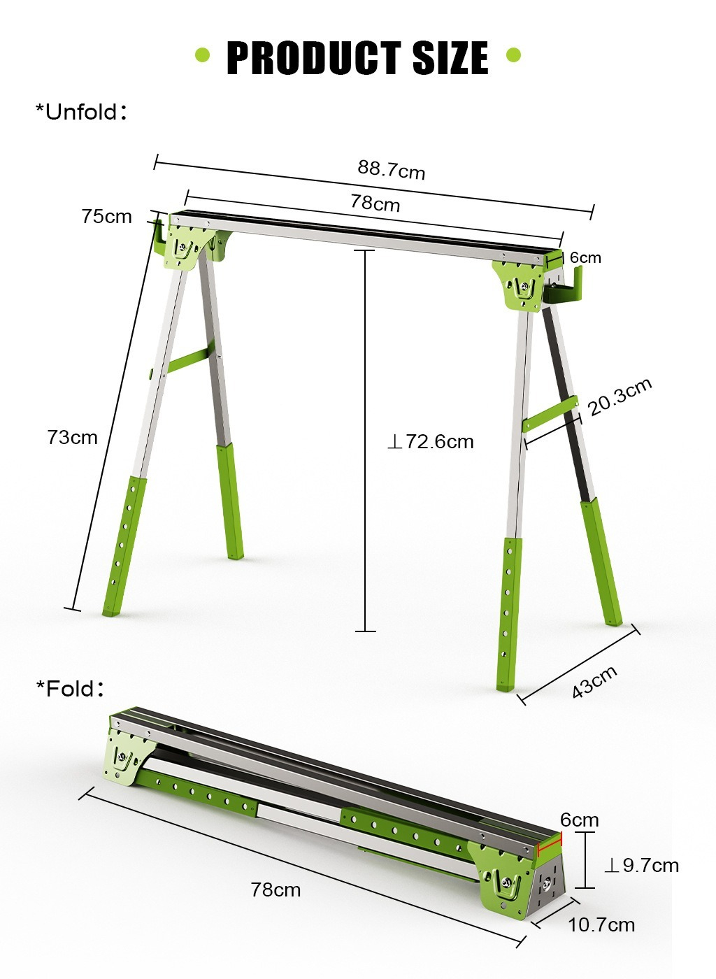 Cheval de scie/support de scie - Workbench Portable Fold avis et prix