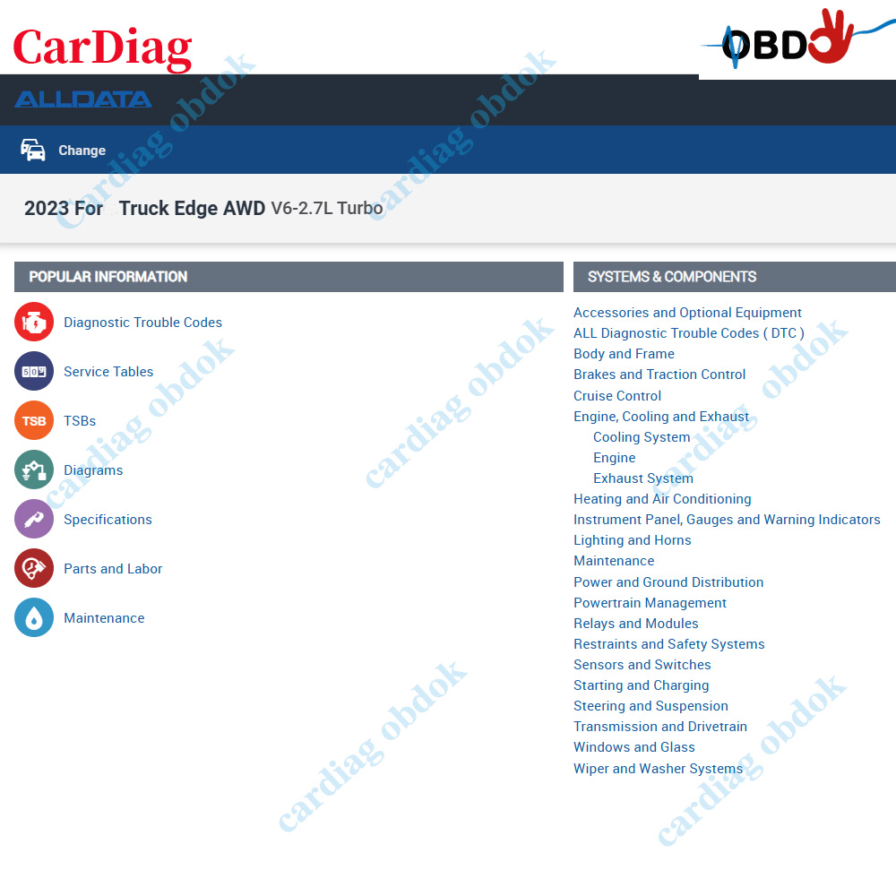 Logiciel en ligne Alldata US 2 - Workshop Tools Online avis et prix