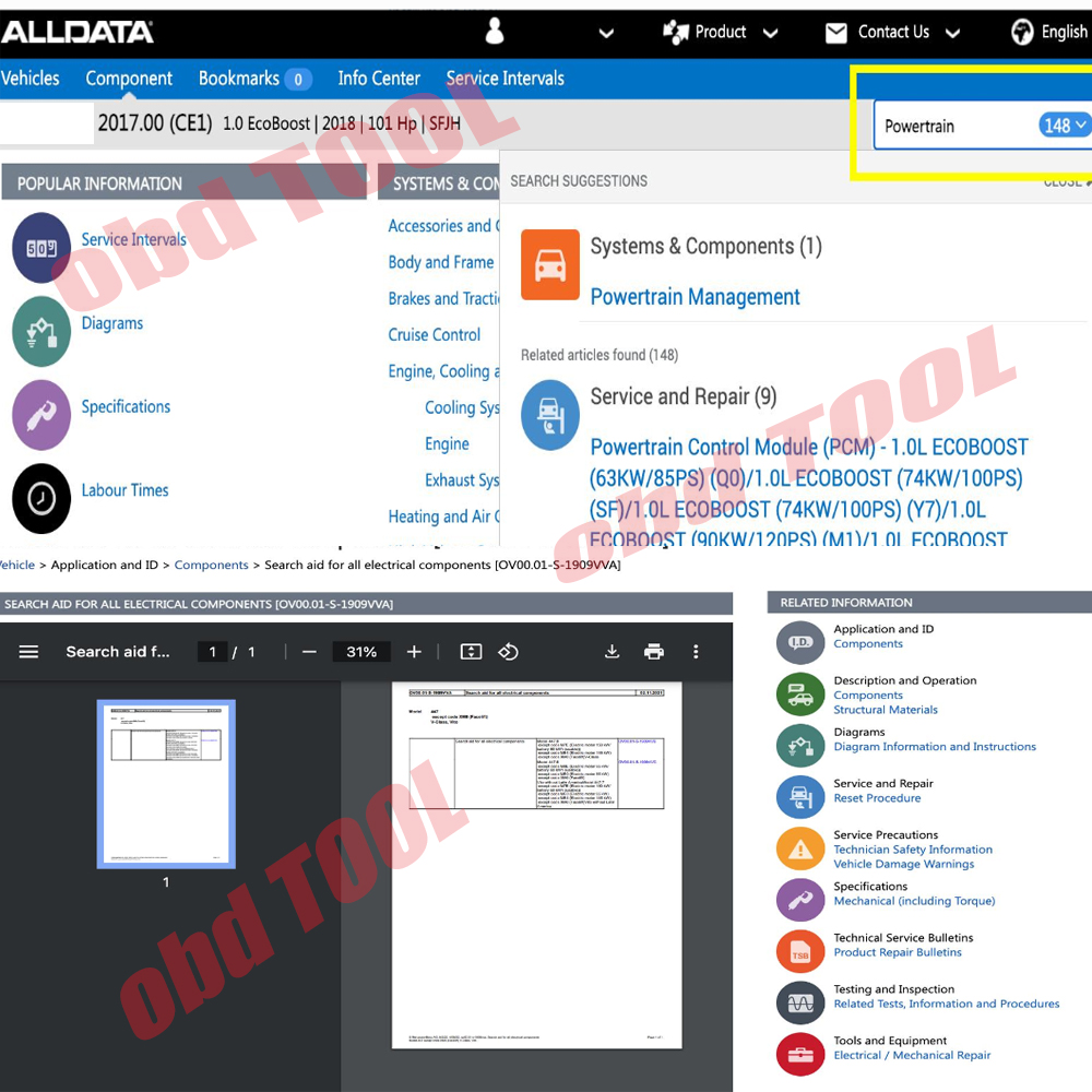 Compte en ligne ALLDATA EU 202 - Workshop Tools Online avis et prix