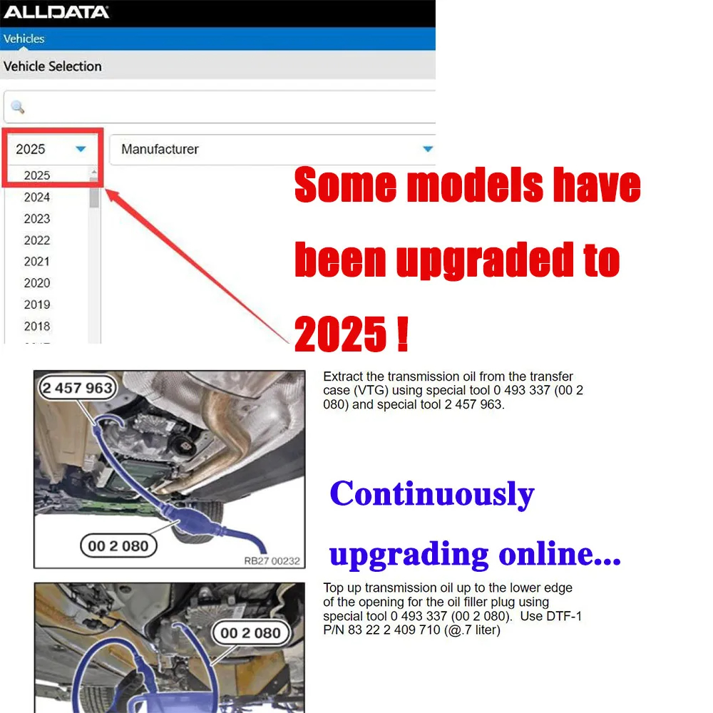 Logiciel Alldata CAR Data 2027 - Workshop Tools Online avis et prix